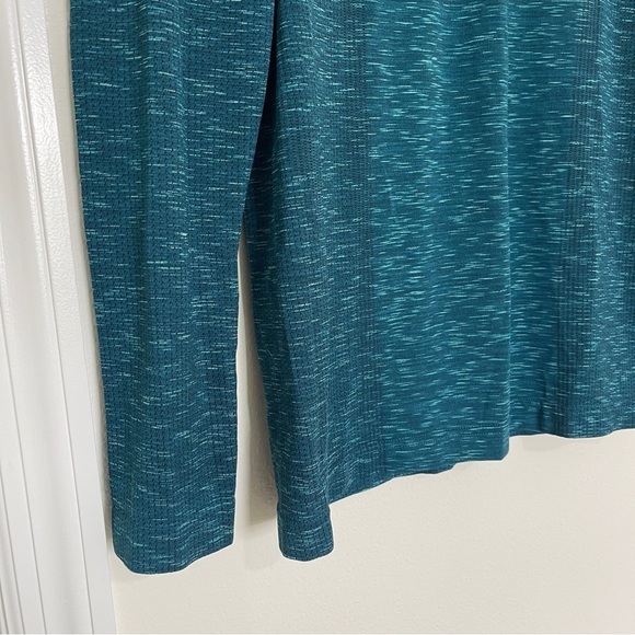 Under Armour Womens Pullover 1/4 Zip Blue Green Lightweight‎ Athletic - Picture 4 of 6